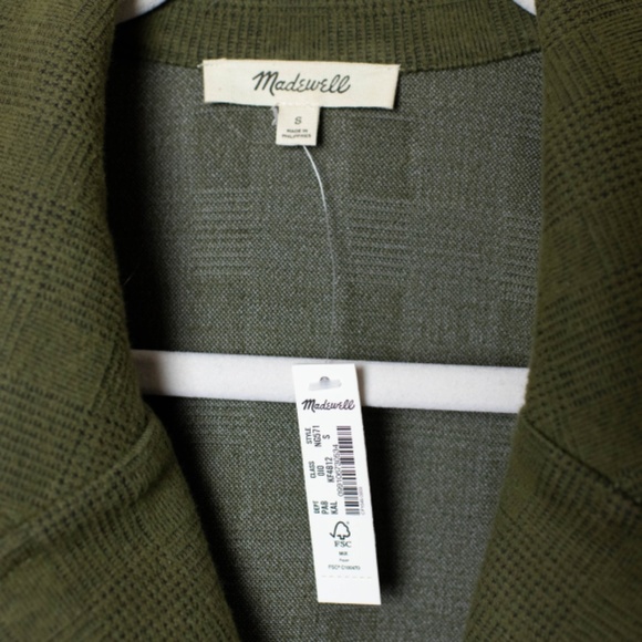 NWT Madewell Brushed Redford Blazer in Plaid - Picture 4 of 8